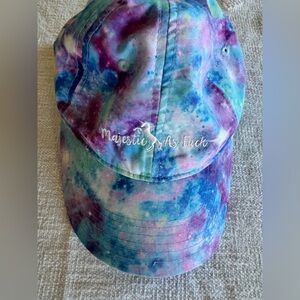 NWT-TIED DIED UNICORN MAJESTIC AS F*** HAT one size fits most